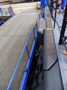 Maatwerk fender systeem voor project Offshore Waddenzee. 