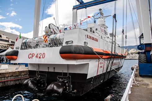 fender system for Intermarine CP420 and CP421 SAR vessel
