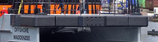 Maatwerk fender systeem voor project Offshore Waddenzee. 